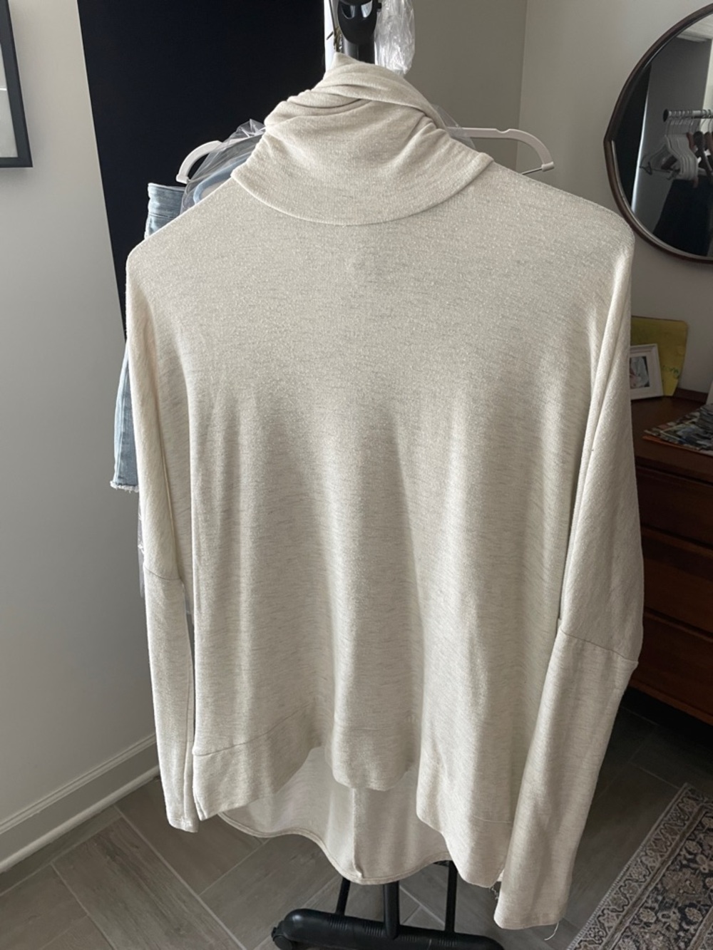 Madison & Berkeley Cream Cowl Neck Sweater
